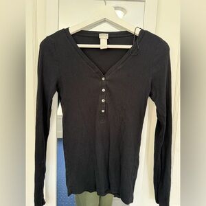 H&M HENLEY LONG SLEEVE